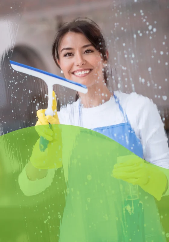 Zuverlässige Putzfrau im Einsatz – gründliche Reinigung mit Herz